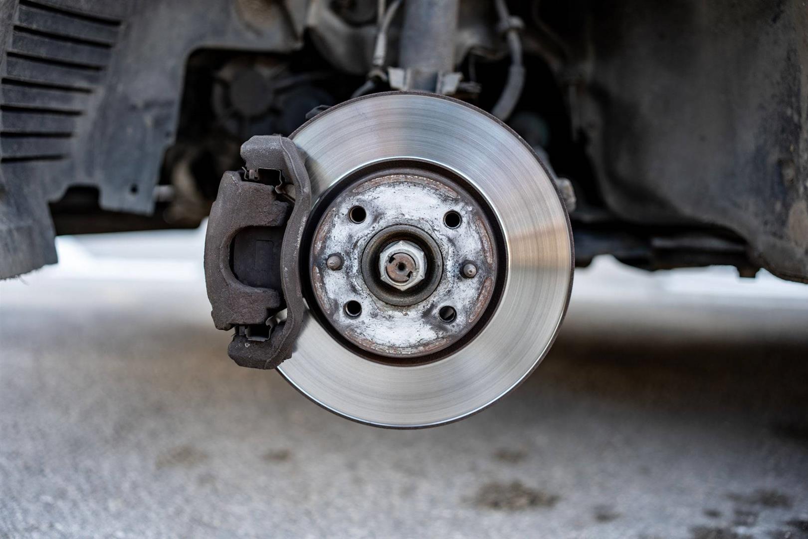 Excessive heat permanently warps the smooth surface of cast iron brake rotors